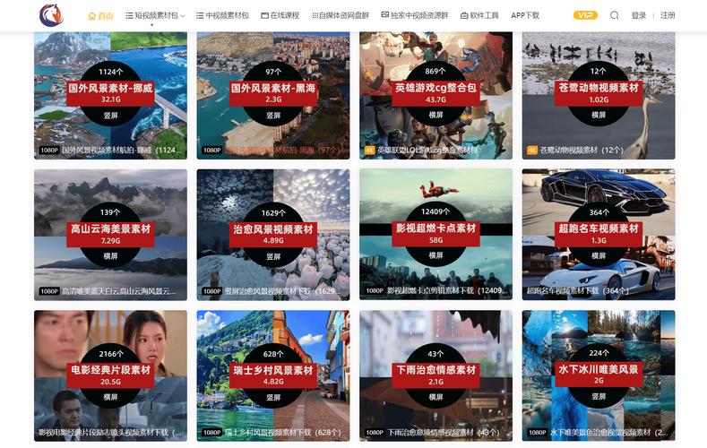 2024年热门高清视频素材库下载网站有哪些。在哪里找短视频素材库