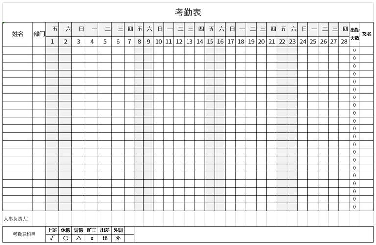 制作考勤表格Excel从入门到精通