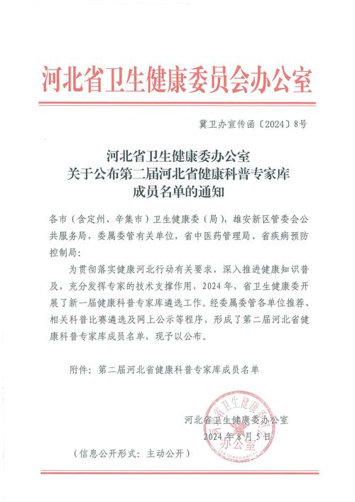邢台3人入选省健康科普专家库