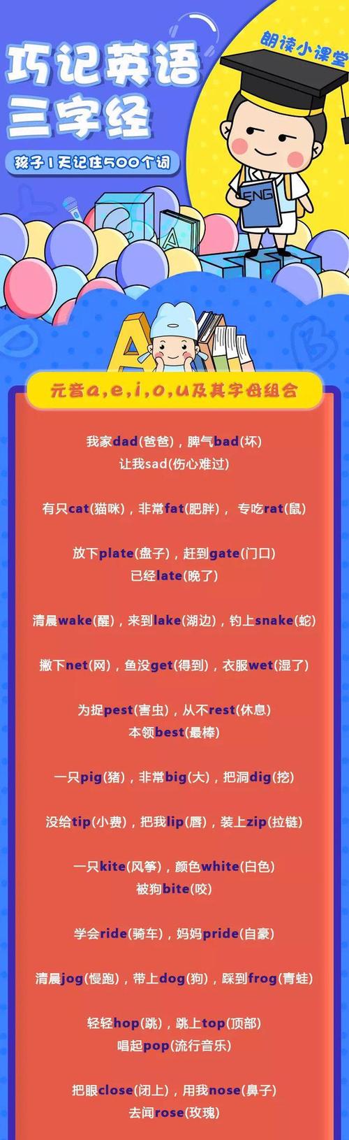 这位妈妈简直天才将英语单词编成三字经,孩子1天记住500单词