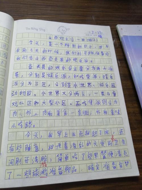 小学语文1-6年级暑假日记写作训练,附20篇范文,小学生必备