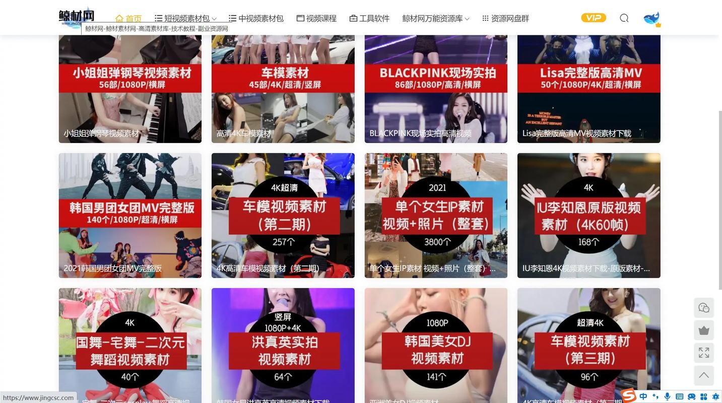 抖音上的美女视频素材哪里可以找,有没有高清的视频素材网站推荐