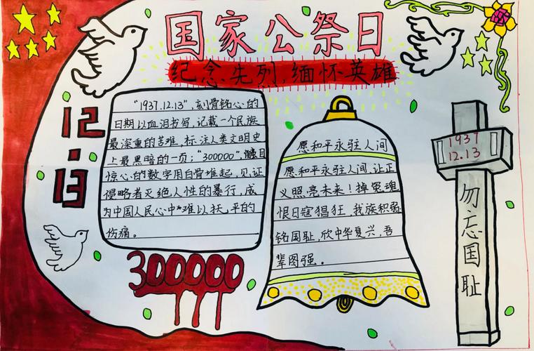 国家公祭日手抄报怎么做。a3