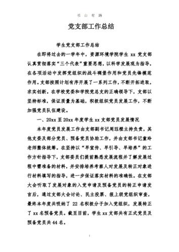党支部三年工作总结报告全文3282字
