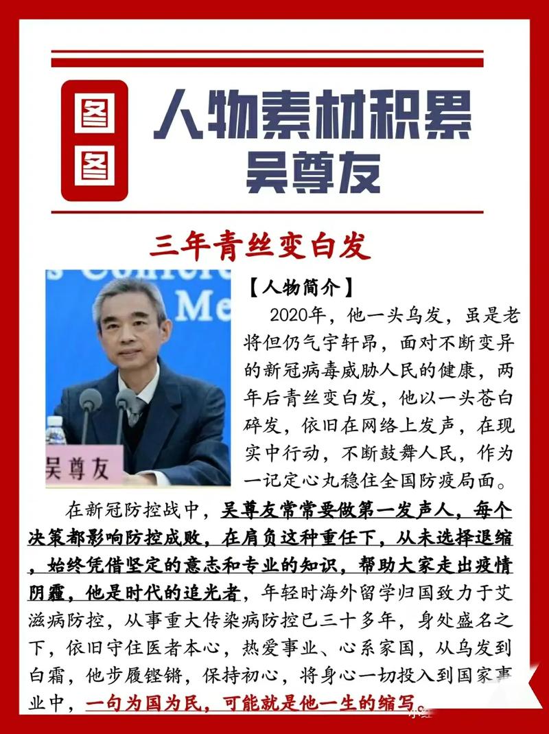 吴尊友在思想上要做好与新冠长期斗争的准备