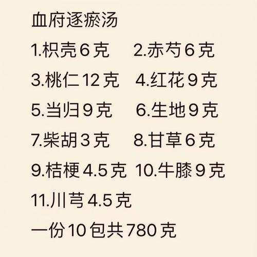 血府逐瘀汤专治自主神经功能紊乱的19种病