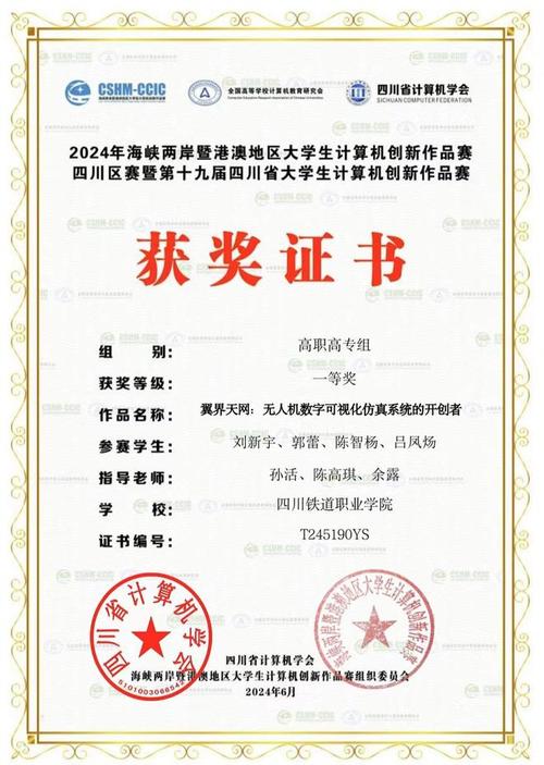 四川铁道职业学院在2024大学生计算机创新作品赛总决赛中喜获佳绩