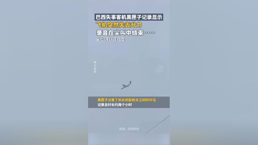巴西客机黑匣子的录音在尖叫声中结束