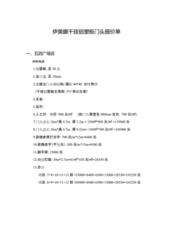 门头招牌制作报价的5个要点