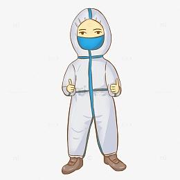 南通“大白”给防护服手绘卡通画希望疫情早点结束