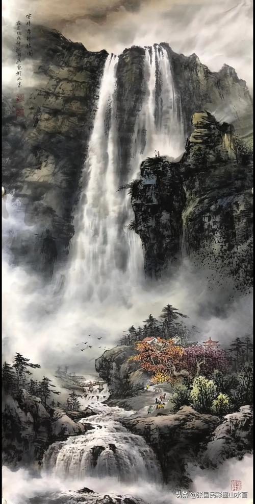 山水画欣赏浅析张国民的写意山水画