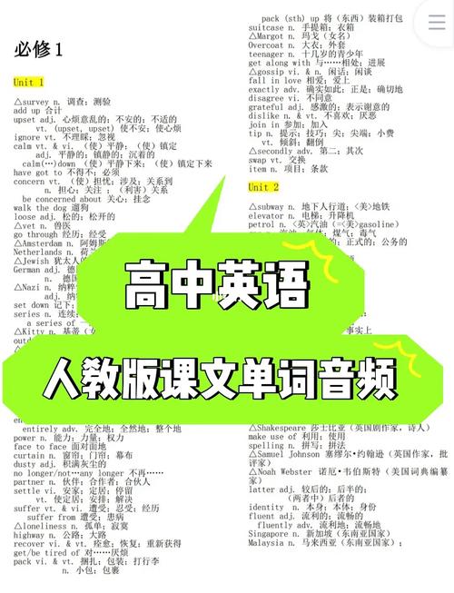 [听单词]人教版高中英语必修第二册英语单词MP3音频05