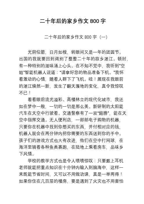 10后文学 20年后的家乡