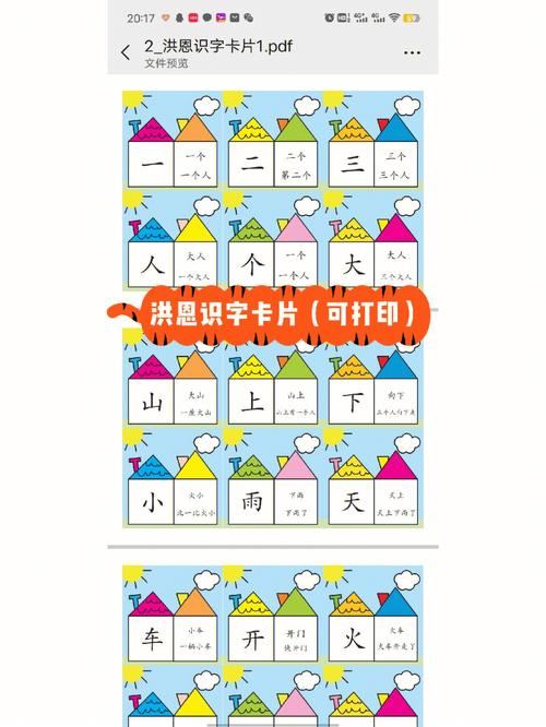 精品资料洪恩识字卡片电子版