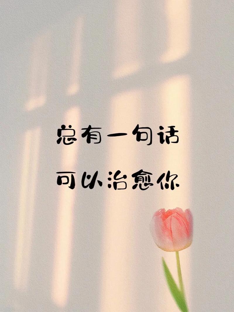 给你一段治愈的话