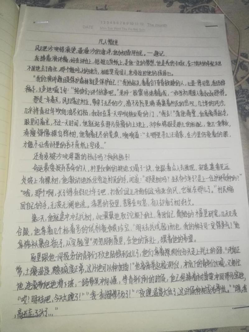 点评满分记叙文《凡人微光》,高中记叙文这样写才能得高分