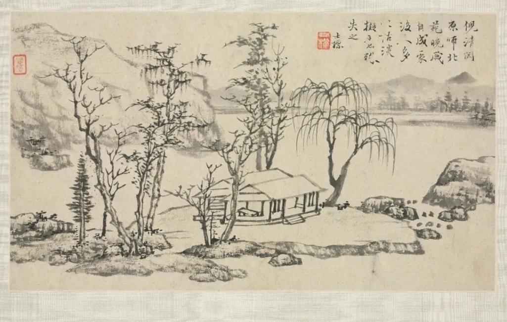 清新淡雅、意境深远︱明末清初著名查士标山水小画作品