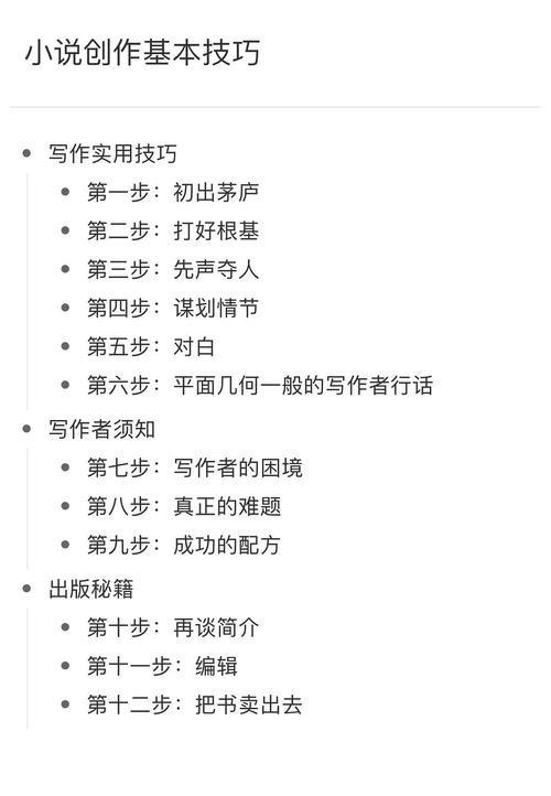 十大小说写作技巧1