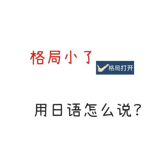 “格局小了”用日语怎么说。