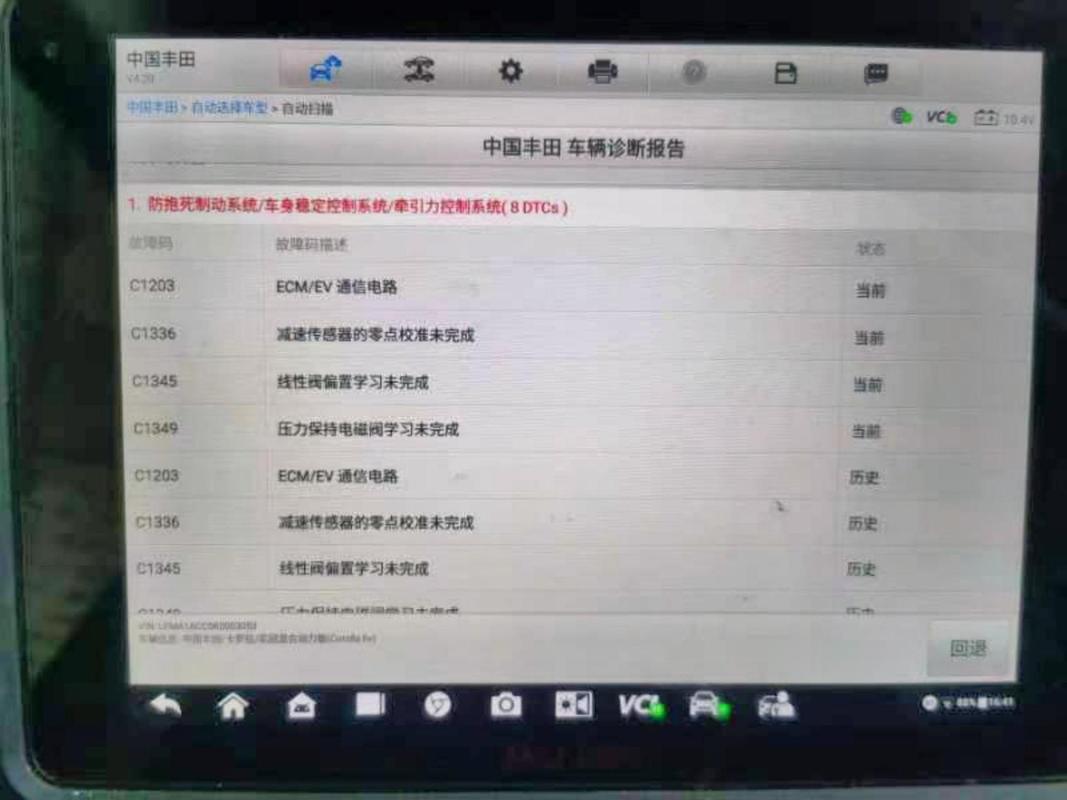 丰田汽车维修诊断报告解读:科技与工艺的完美结合