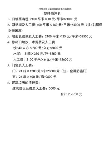 公寓维修申请报告背后的社区和谐与发展