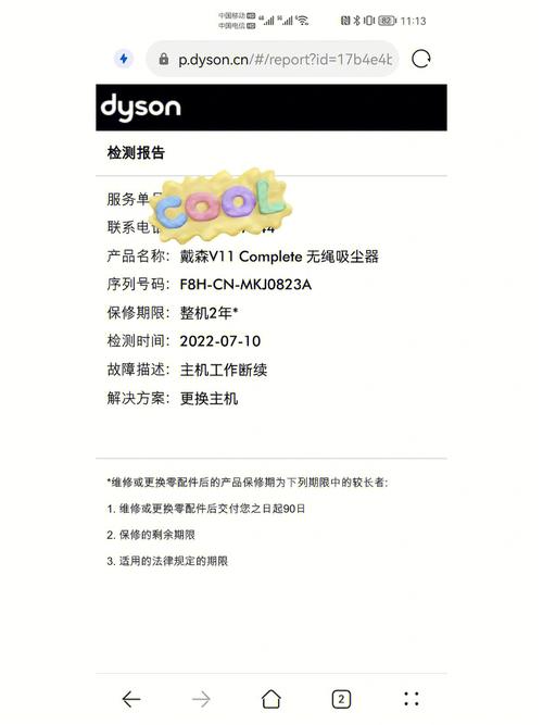 戴森检测维修报告介绍:科技创新背后的严谨方法