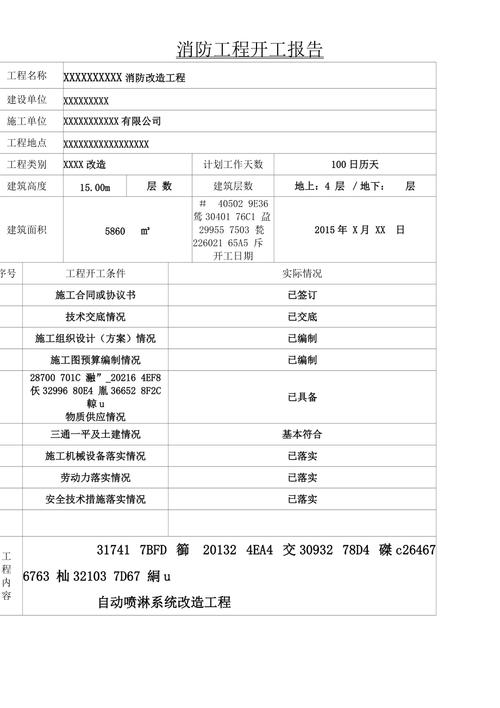消防维修改造,筑牢安全防线_详细解读开工报告