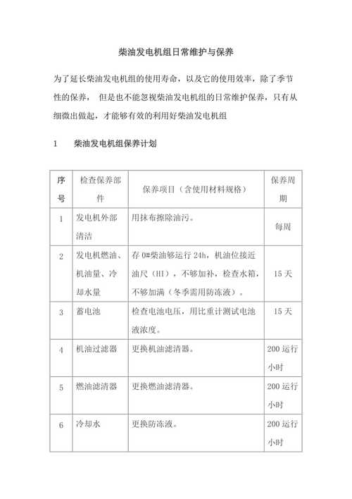保障电力供应,从发电机维修保养开始_详细讨论发电机维修保养的重要性