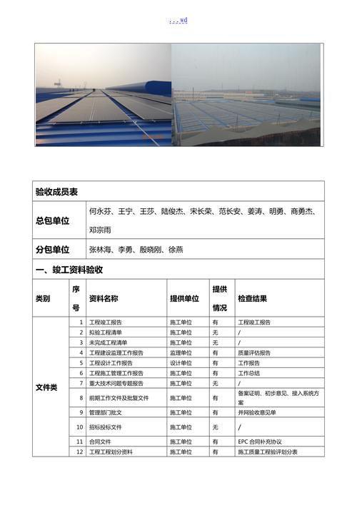 光伏维修竣工验收报告：绿色能源的坚实保障