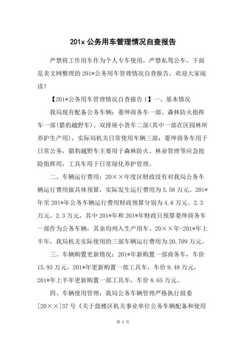 公务用车维修报告分析：优化管理，提升效率