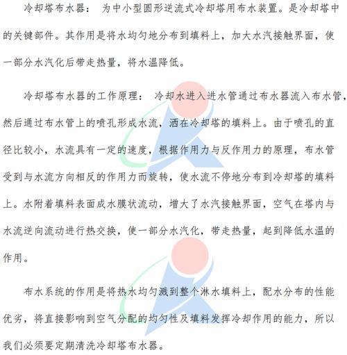 冷却塔布水器维修报告介绍:技术创新助力冷却塔高效运行