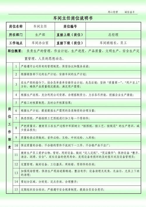 勇担重任,助力企业腾飞_我愿为维修车间主任岗位竭尽全力