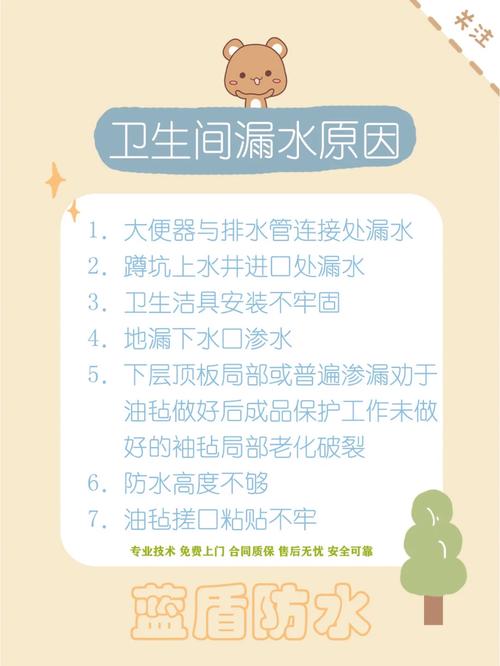 卫生间漏水维修报告:介绍漏水原因及预防措施