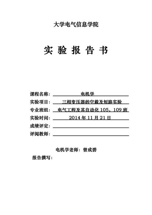 变压器维修实验报告总结与展望