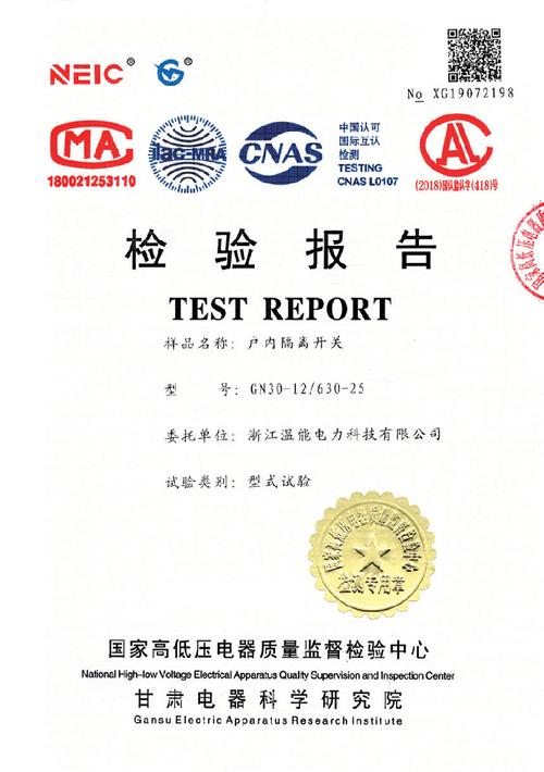 开关绝缘检测报告解读:筑牢电力安全防线的关键一环