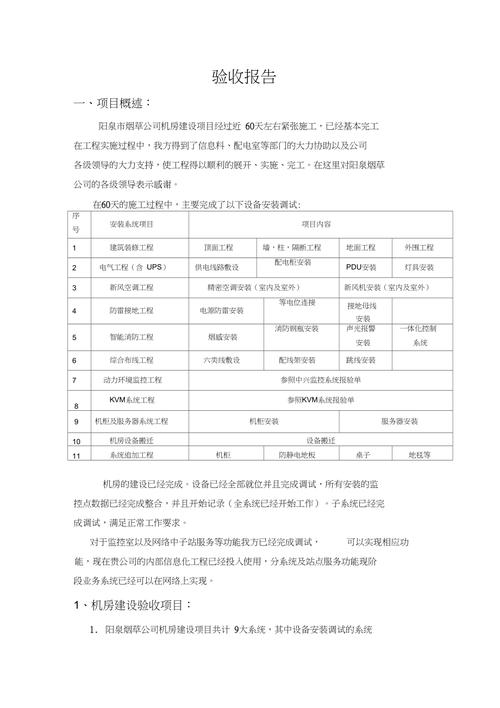 机房维修保养验收报告解读:确保数据安全,助力企业高质量发展
