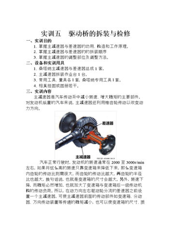 汽车拆装与维修实训:技能提升与安全保障的桥梁