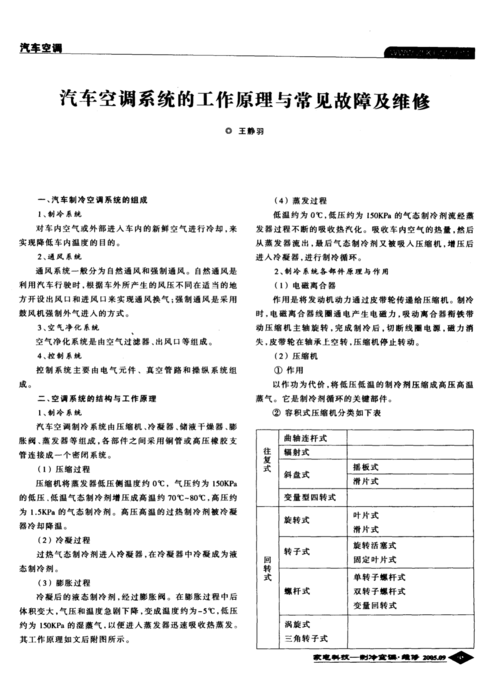 汽车空调维修报告解读:介绍汽车空调问题及解决方法
