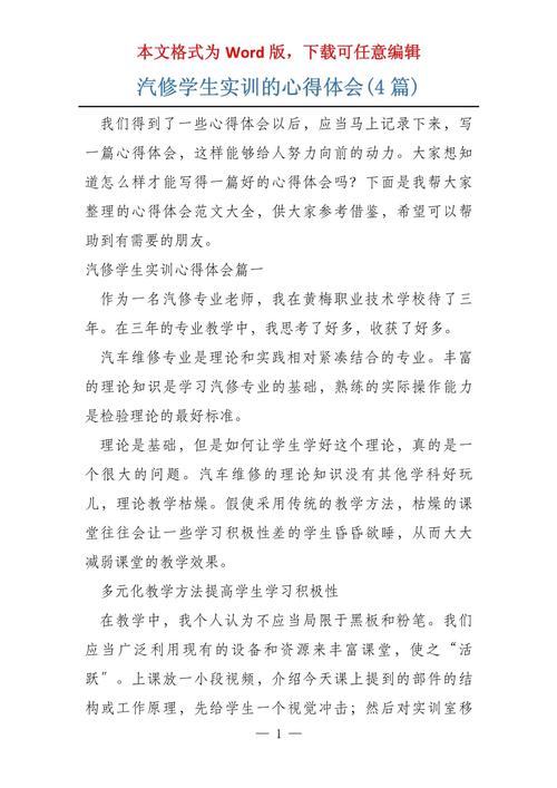 汽车维修社团总结报告:技术传承与未来展望