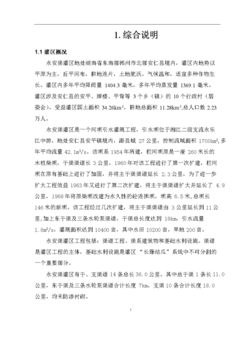 灌溉渠道维修设计报告解读与展望