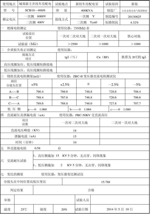 电力变压器缺项维修报告解读:保障电力安全,提升供电质量