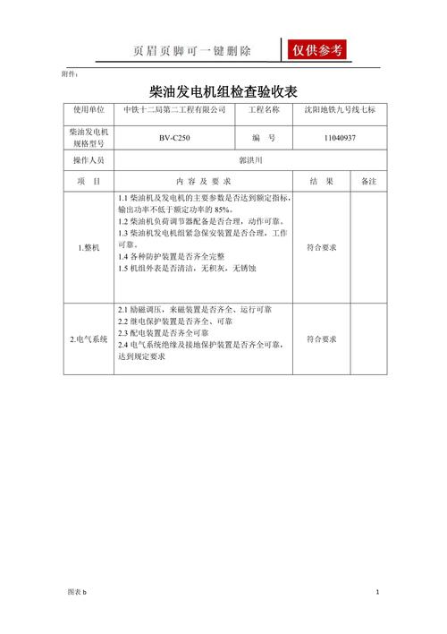 电机维修验收报告表格在保障电机运行安全中的作用