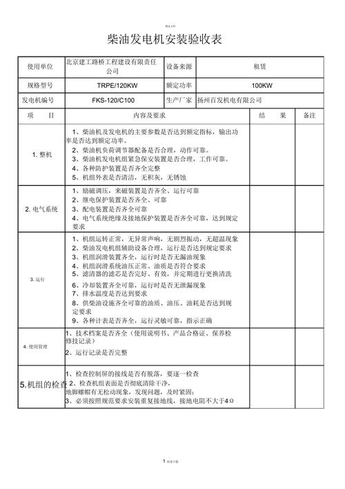 电机维修验收报告:品质与技术的完美融合