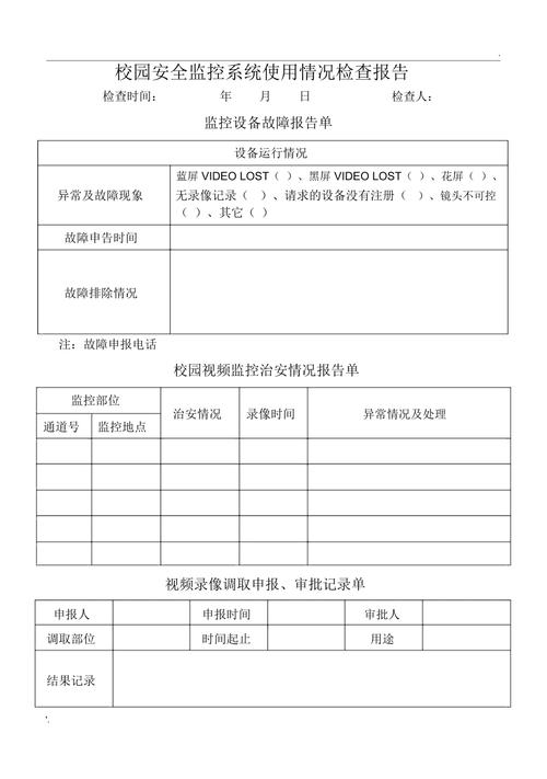 监控室维修报告撰写指南:确保安全、高效、合规