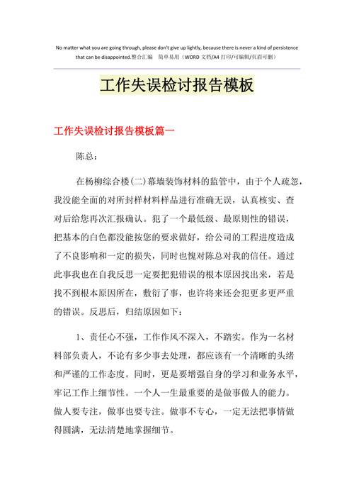 维修失误报告