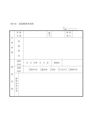 维修报告申请单：保障设备稳定运行，提升企业竞争力