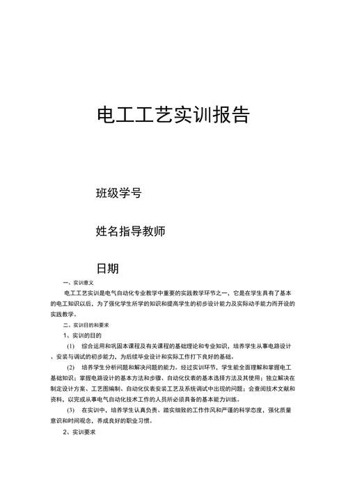 维修电工技师日实训报告:技艺传承与创新之路