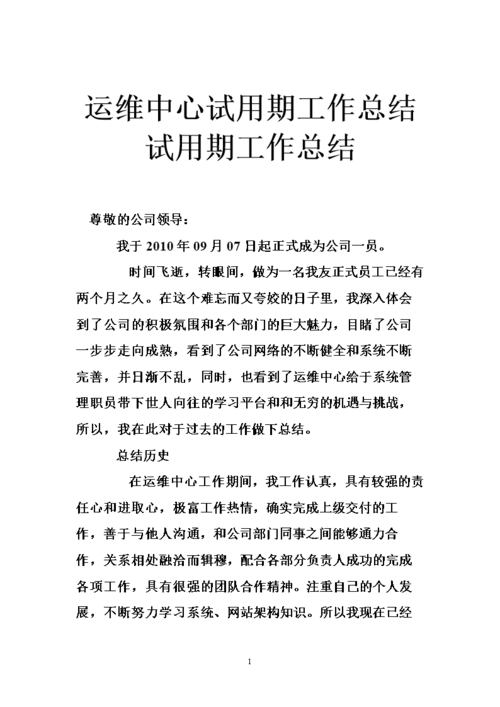 维修经理试用期总结报告解读:助力企业高效运维之路