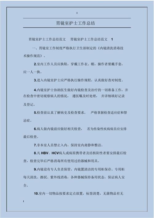 胃镜售后维修工作总结报告
