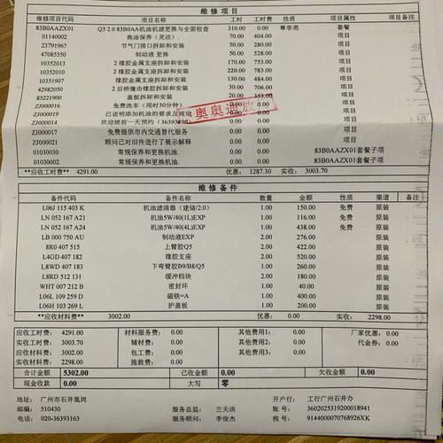 详细剖析维修单与检测报告,提示汽车保养真相